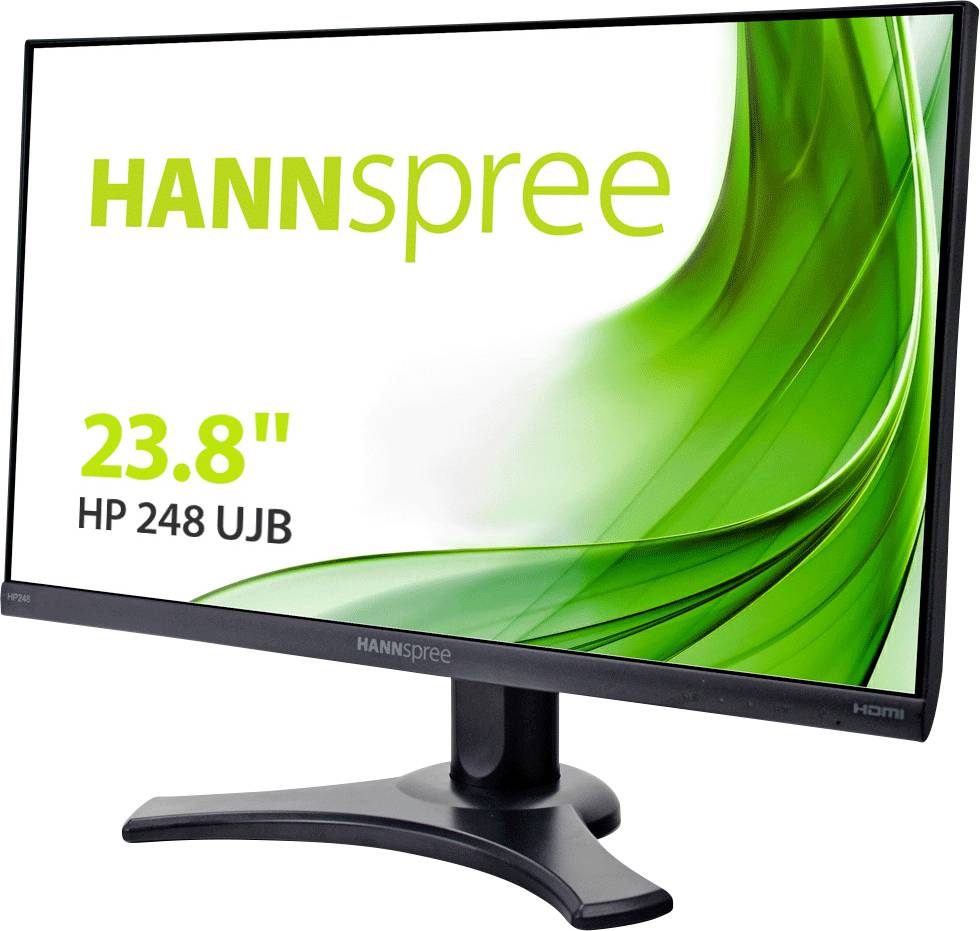 Hannspree HP248UJB LED EEC D (A - G) 60.5 cm (23.8 inch) 1920 x 1080 p 16:9 4 ms HDMI™, DisplayPort, VGA, USB A (USB 3.2-7