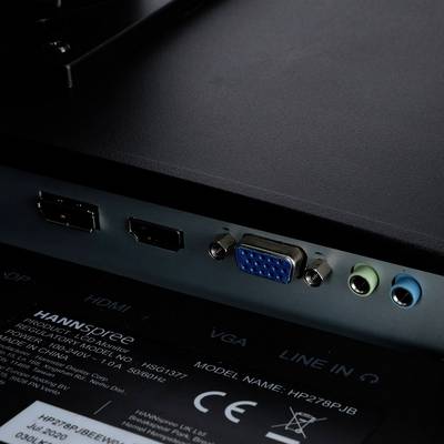 Hannspree HP278PJB LED EEC D (A - G) 68.6 cm (27 inch) 1920 x 1080 p 16:9 4 ms HDMI™, VGA, DisplayPort, Headphone jack (-3