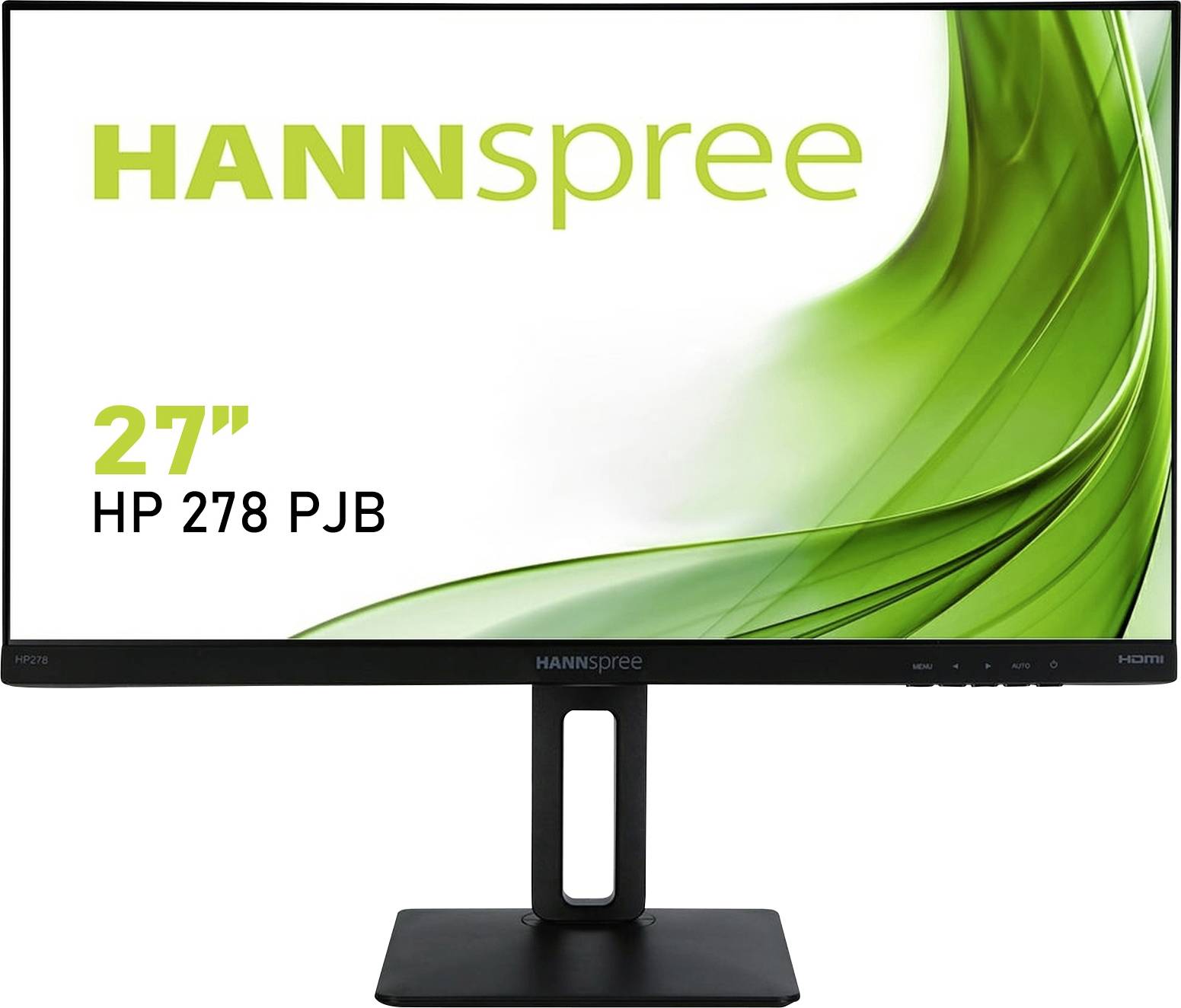 Hannspree HP278PJB LED EEC D (A - G) 68.6 cm (27 inch) 1920 x 1080 p 16:9 4 ms HDMI™, VGA, DisplayPort, Headphone jack (-9