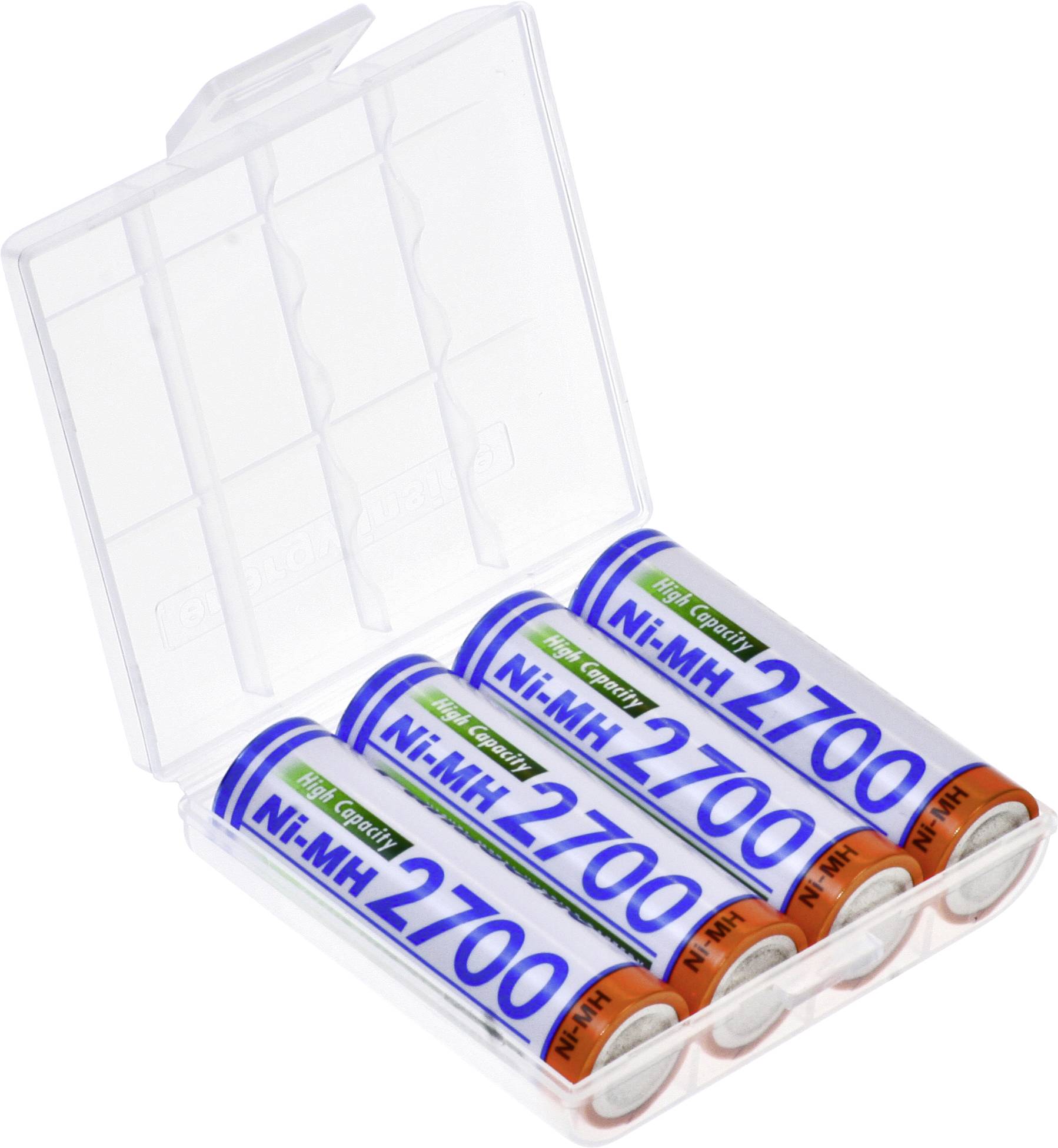 Image of Panasonic HR-3U + box AA battery (rechargeable) NiMH 2700 mAh 1.2 V 4 pc(s)