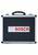 Black suitcase with a silver frame and handle, featuring the 'BOSCH' logo in red on a silver background.