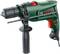'Green Bosch drill with a black handle, red switch and depth stop, suitable for DIY projects.'