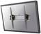 A flat screen is mounted on a wall bracket. The bracket consists of two vertical metal struts and a horizontal plate.
