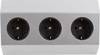 Heitronic 500071 Power strip White, Silver 1 pc(s)