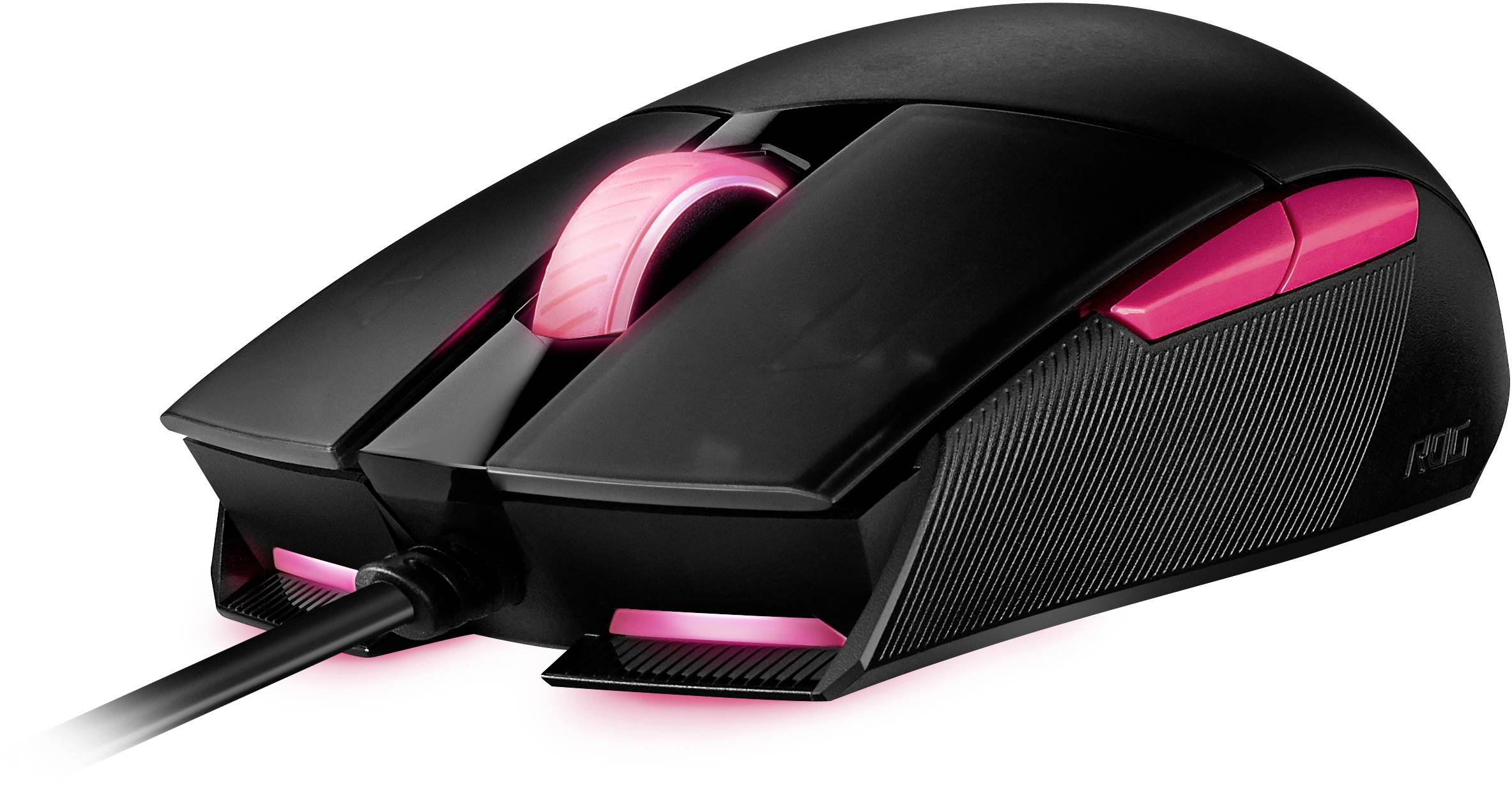 black and pink mouse