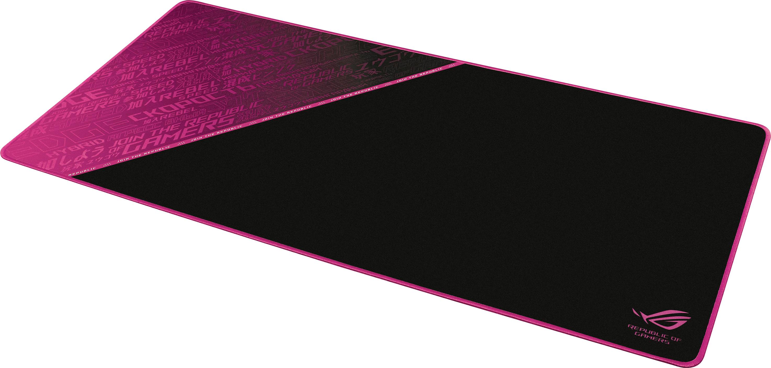 ASUS ROG Sheath Electro Punk Gaming Mauspad pink schwarz extra groß, rutschfest, optimierte Stoffoberfläche