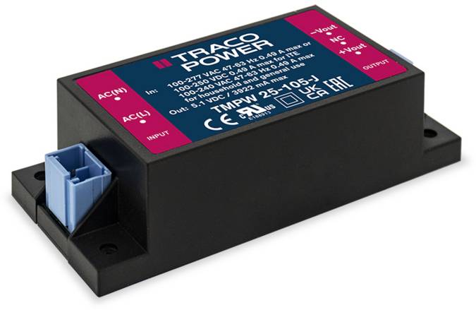 TracoPower TMPW 25-105-J SMPSU 3.92 A 25 W 5.1 V DC 1 pc(s)