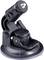 Swivelling black suction cup mount with screw fixing on top, suitable for cameras on smooth surfaces.