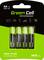Four rechargeable AA batteries by Green Cell with 2600 mAh capacity, packaged for devices such as cameras and games consoles.