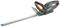 Hedge trimmer with ergonomic handle and safety barrier, suitable for precise cutting of bushes and hedges.