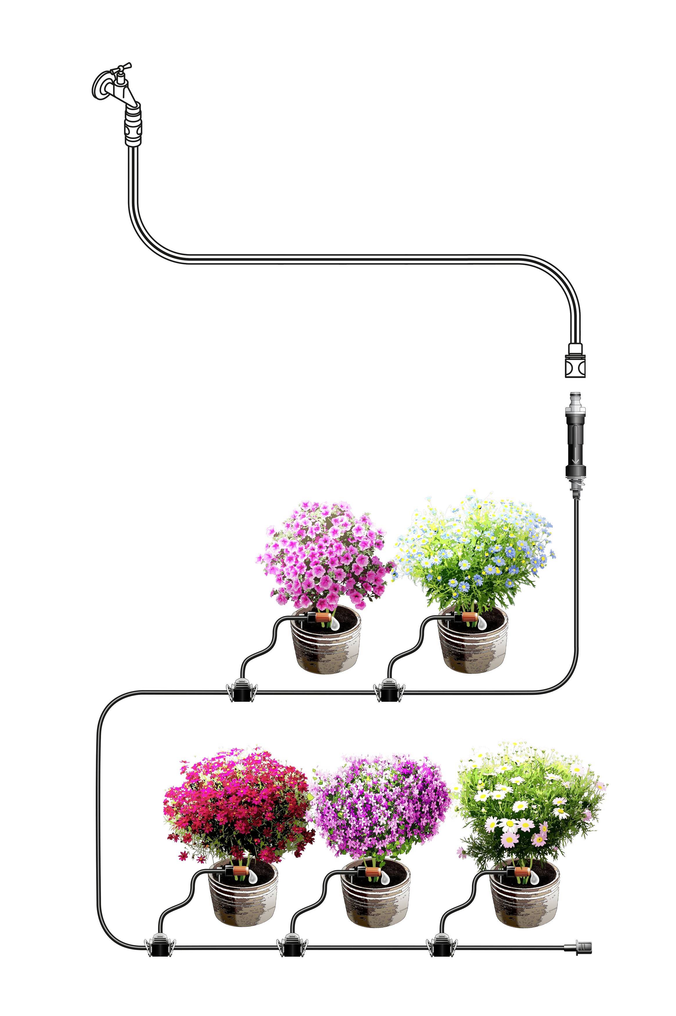 GARDENA Micro-Drip-System 13000-51 Micro-Drip Pflanztöpfe S starter set-3