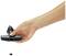 A hand is holding a Gardena hose connector.