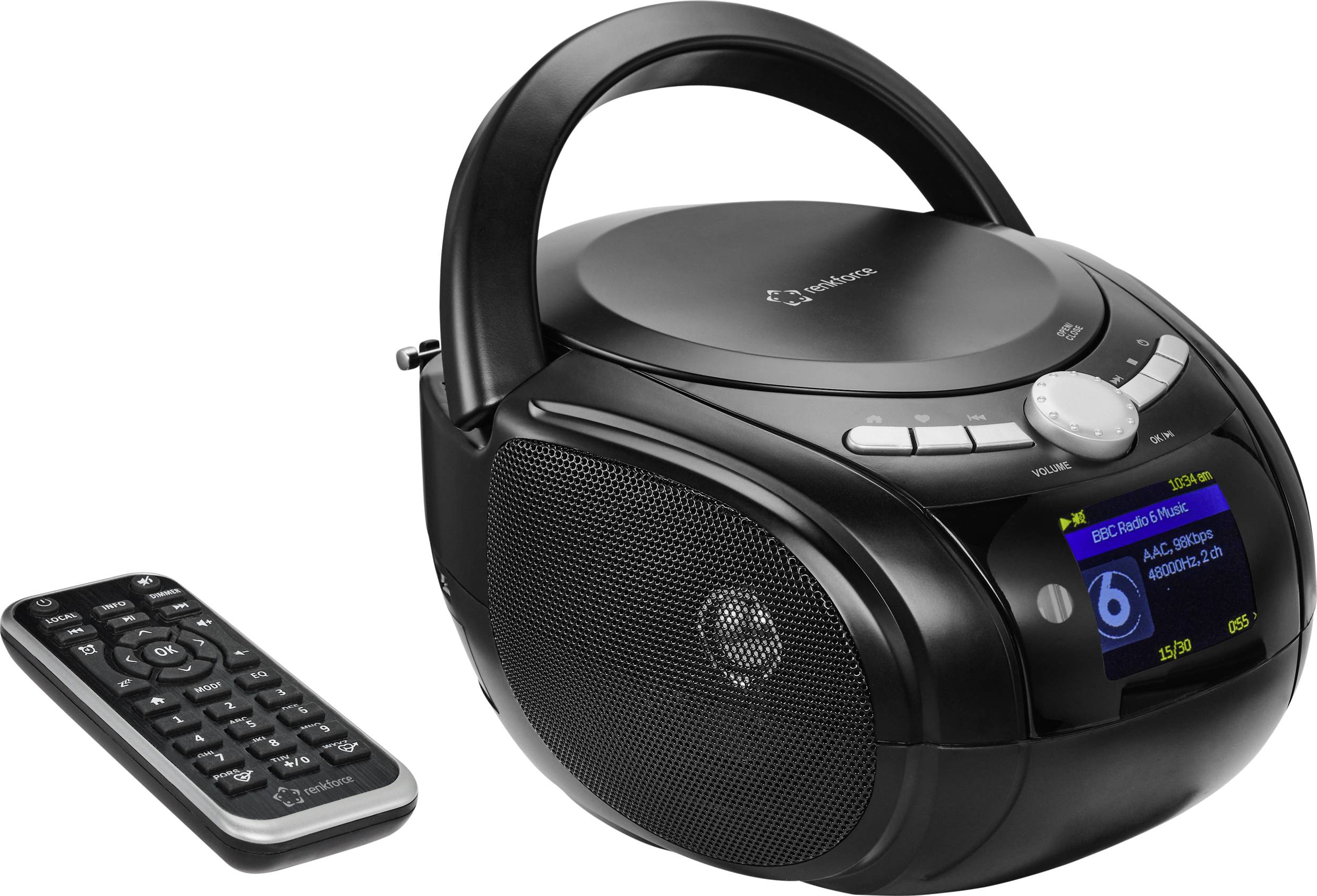 Renkforce RFIR300 radio CD player DAB, DAB+, FM
