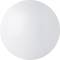 A white sphere on a neutral background. The surface is smooth and uniform, without visible details or patterns.
