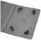 Grey-black tablet cover with four corner mounts for securely fastening a device, suitable for flexible application.