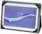 A tablet in a black case displays a blue screen showing the time '15:58'. The date on the display reads 'Sat, 12 Jan'.