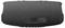 Black portable speaker with volume buttons on top and USB port on the side, against a grey background.