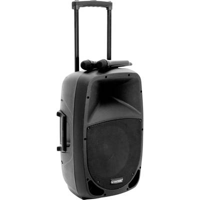 Omnitronic MES-15BT2 Portable PA speaker 38 cm 15 inch mains-powered, rechargeable 1 pc(s)