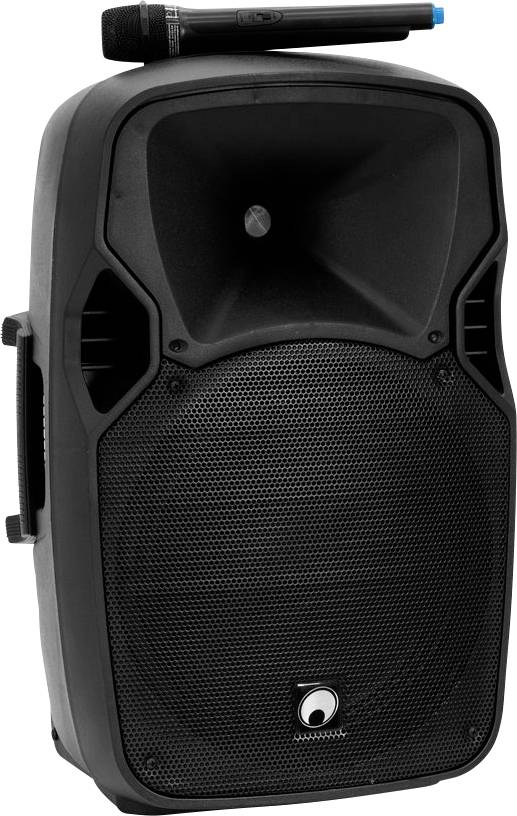 Omnitronic XFM-212AP Active PA speaker set Bluetooth, incl. microphone, Casters-9