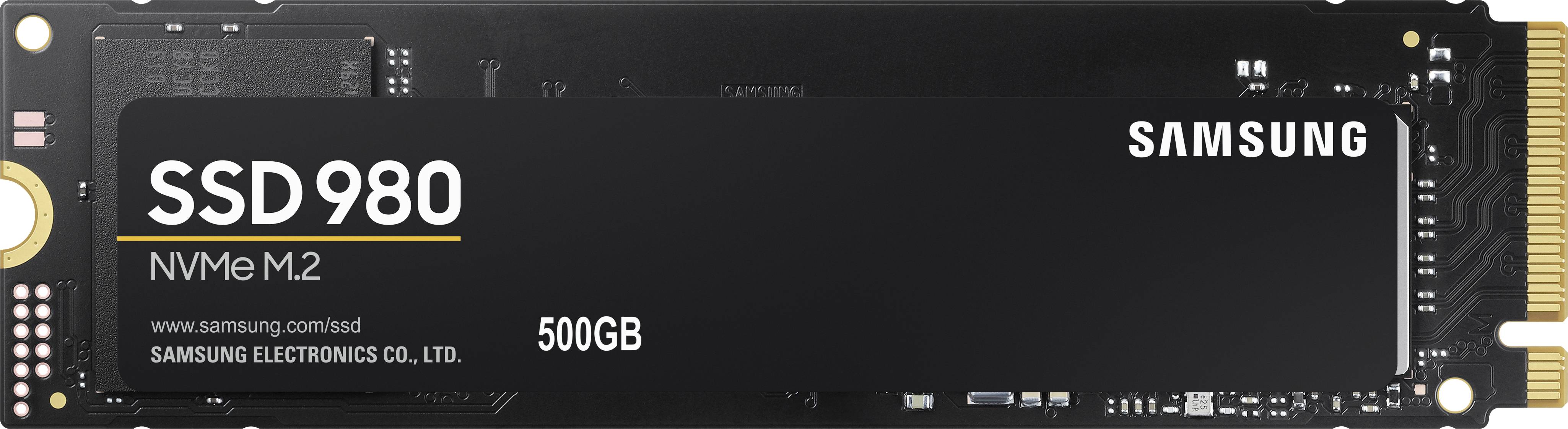 Samsung 980 500 GB NVMe/PCIe M.2 internal SSD M.2 NVMe PCIe 3.0 x4 Retail MZ-V8V500BW