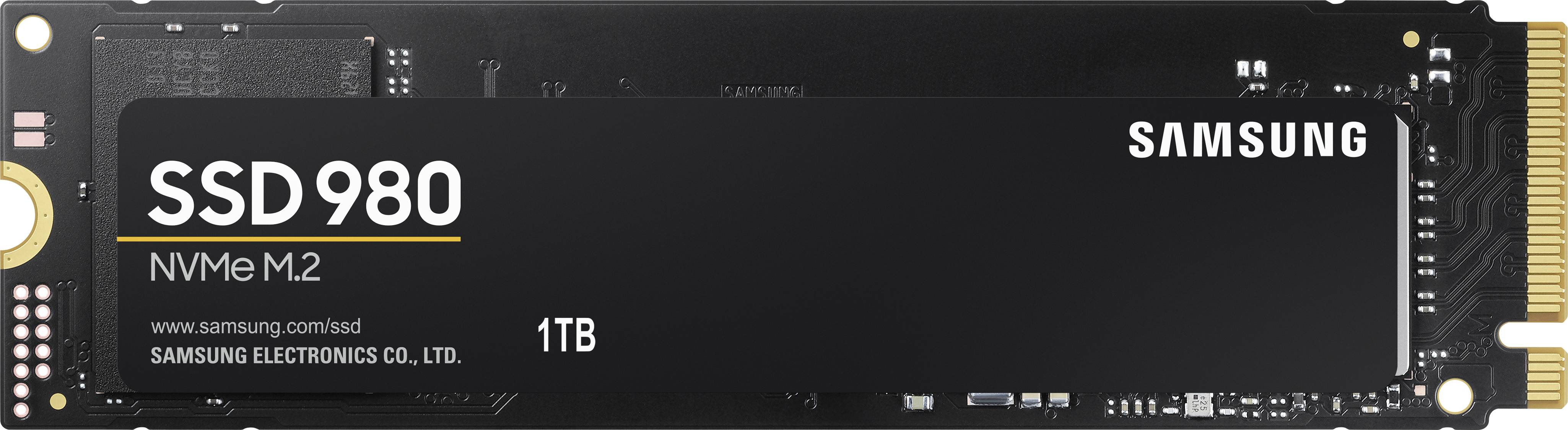 Samsung 980 1 TB NVMe/PCIe M.2 internal SSD M.2 NVMe PCIe 3.0 x4 Retail MZ-V8V1T0BW