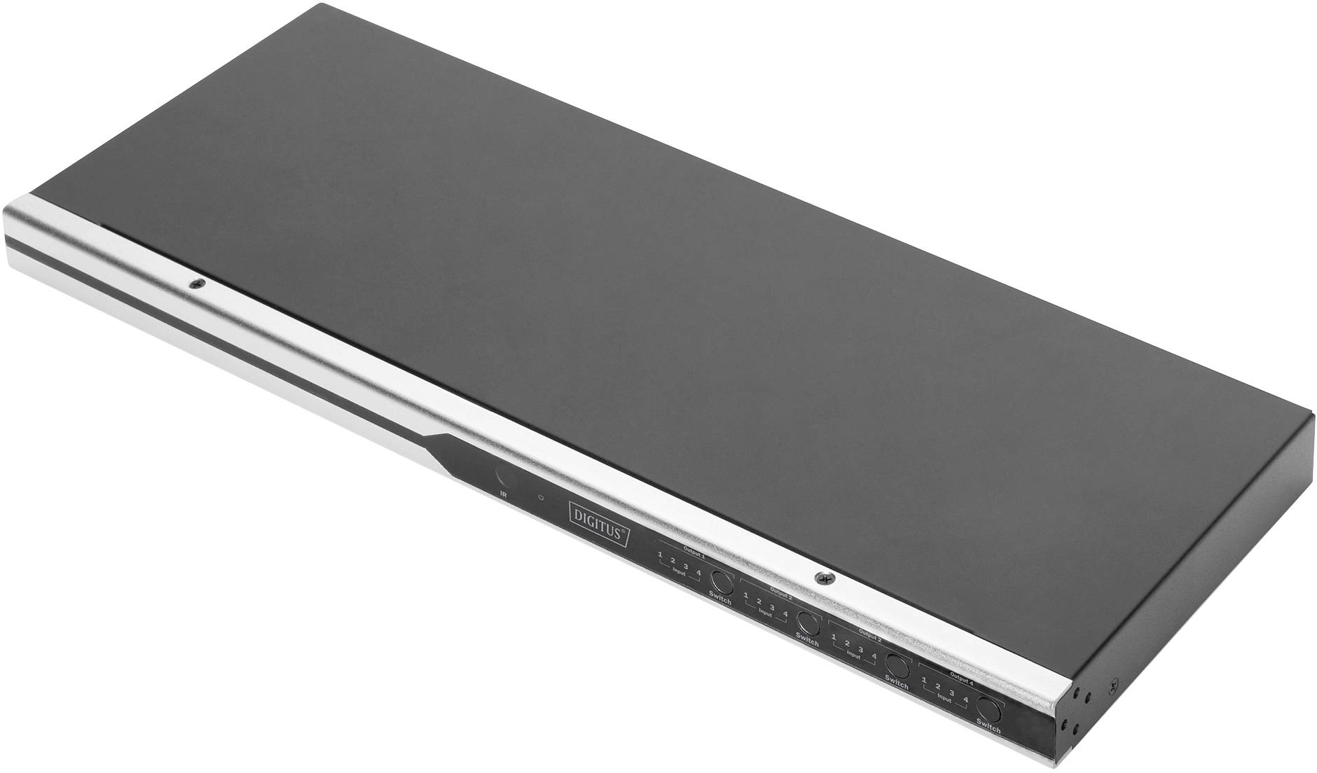 Digitus DS-43308 4 x 4 ports HDMI matrix switcher Ultra HD compatibility, individually connectable, + remote control 384-0