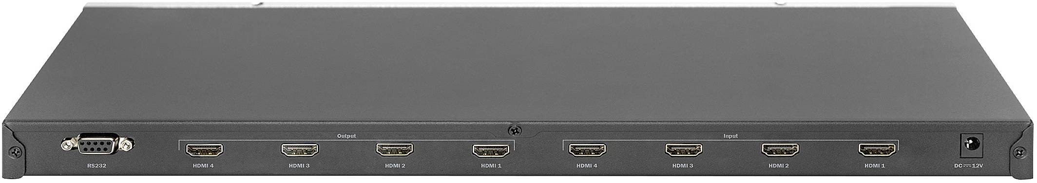 Digitus DS-43308 4 x 4 ports HDMI matrix switcher Ultra HD compatibility, individually connectable, + remote control 384-6