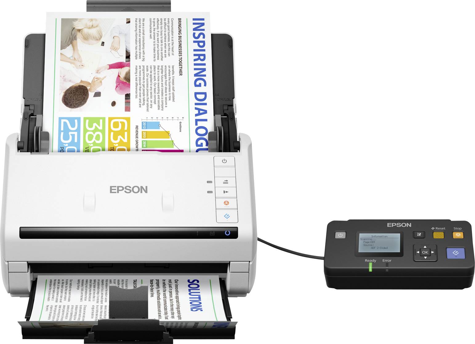 Epson WorkForce DS-770II Document scanner A4 600 x 600 dpi 45 pages/min ...