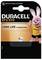 Duracell battery pack featuring a pink bunny mascot. Text reads 'KEEP OUT OF REACH OF CHILDREN' and 'LONG LIFE GUARANTEED.'