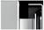Abstract artwork with silver and black geometric shapes on a black background. Clean lines and edges, modern aesthetic.