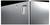 A silver, gleaming metallic element with a smooth surface and bevelled edge, demonstrates modern, industrial aesthetics.