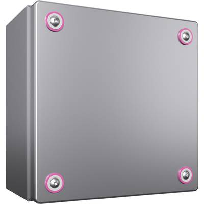 A grey metal casing with four visible screws at the corners, each with a pink accent around the screw head.