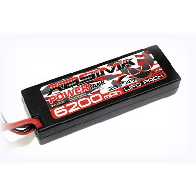 Absima Scale model battery pack (LiPo) 7.4 V 6200 mAh 60 C Hard case XT90-0