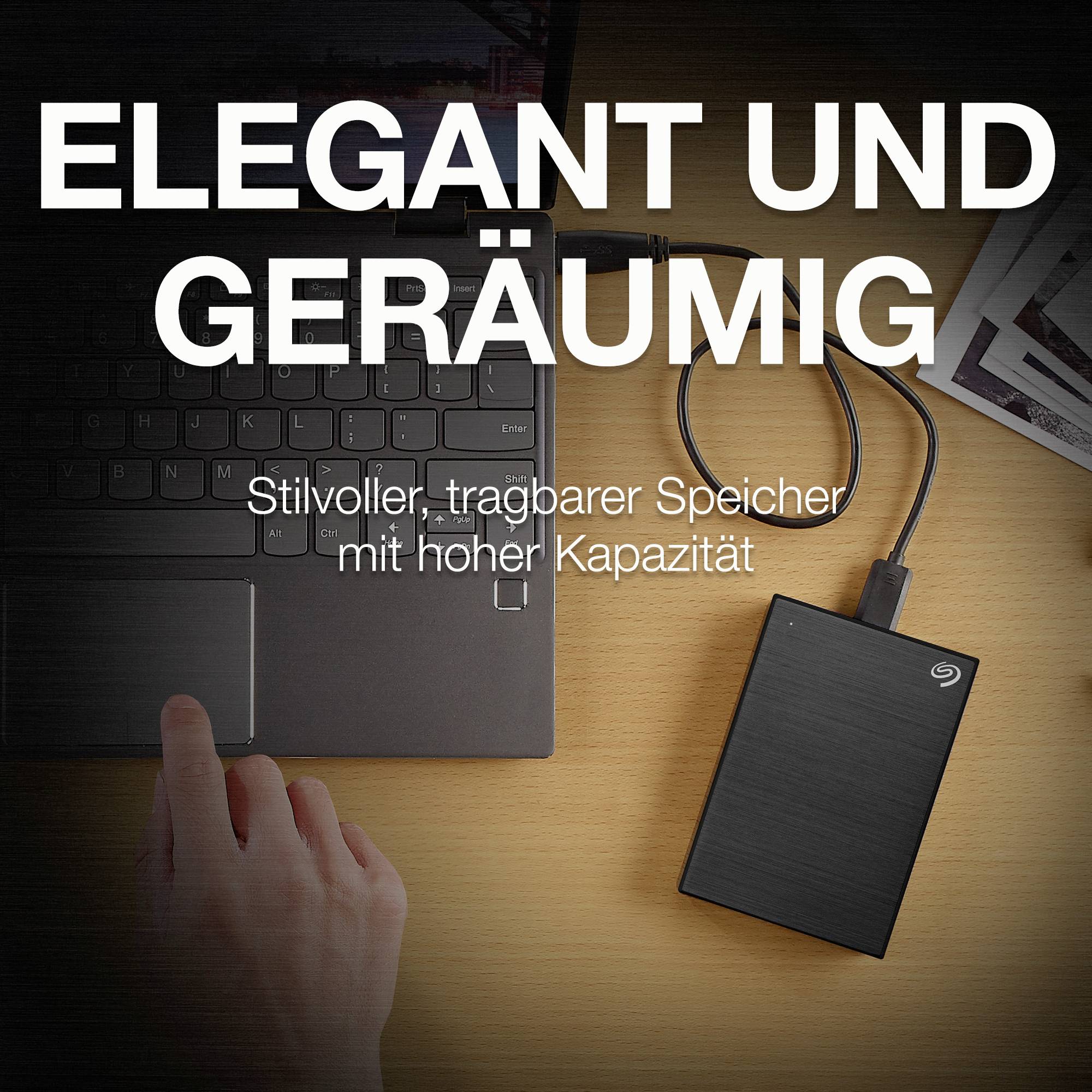 Seagate One Touch Portable 2 TB 2.5" external hard drive USB A (USB 3.2 1st gen) Black STKB2000400-6