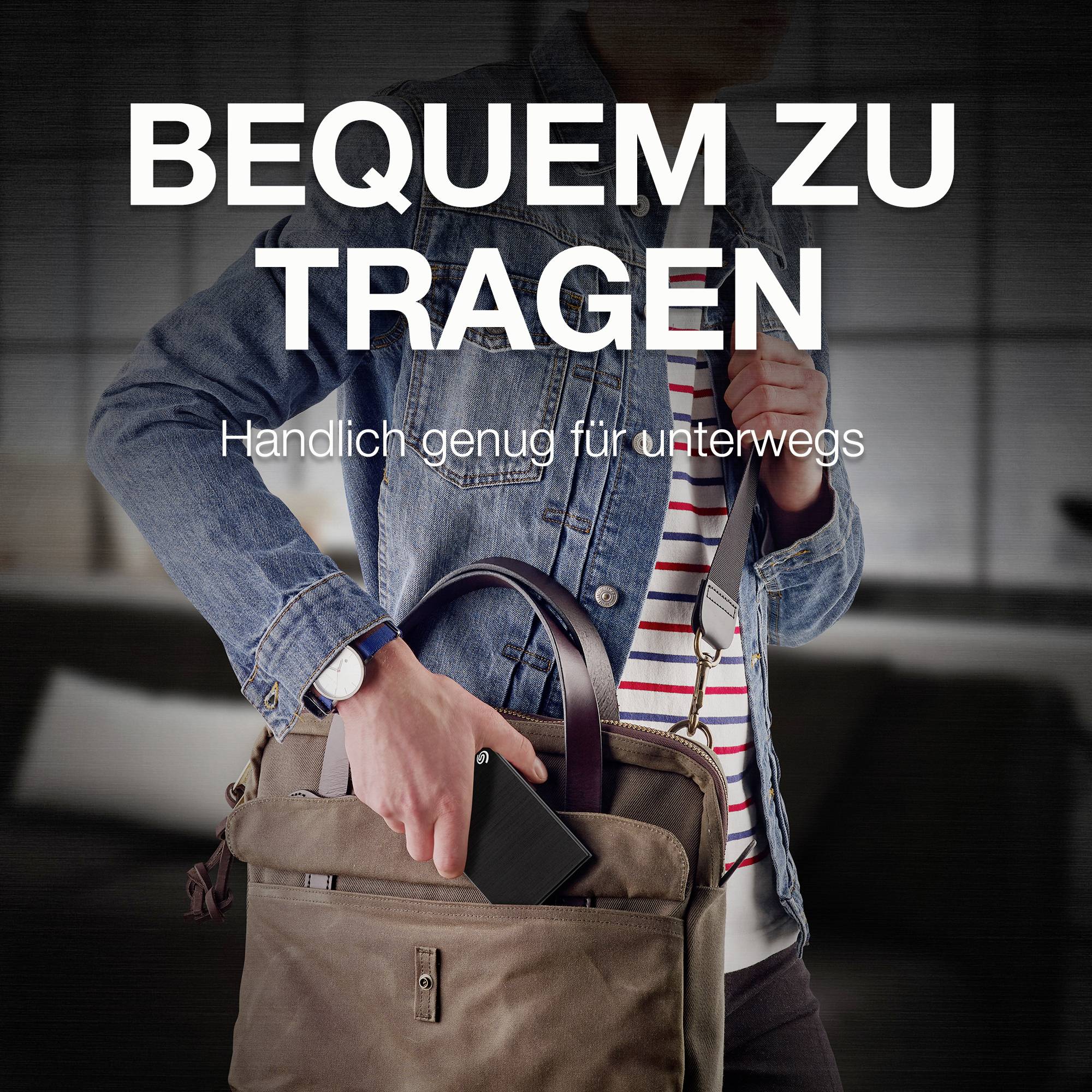 Seagate One Touch Portable 2 TB 2.5" external hard drive USB A (USB 3.2 1st gen) Black STKB2000400-7