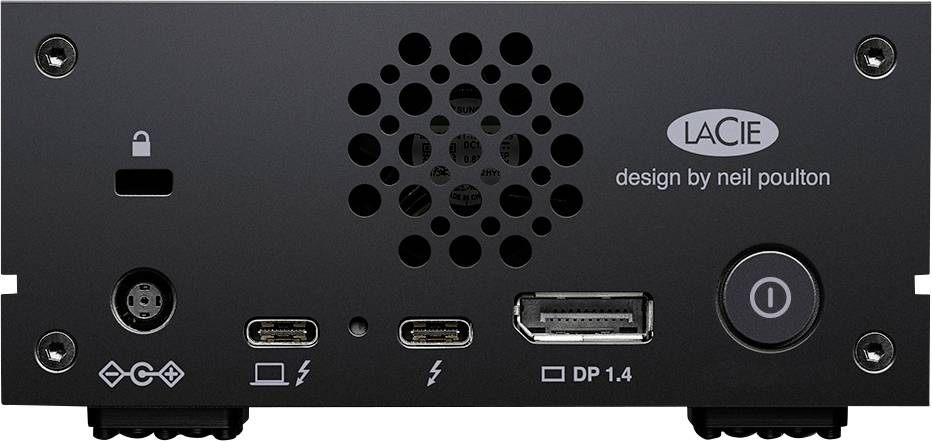 LaCie 1big Dock Thunderbolt 3 2 TB 3.5" external hard drive Thunderbolt 3, USB A (USB 3.2 1st gen), Card reader, Display-5