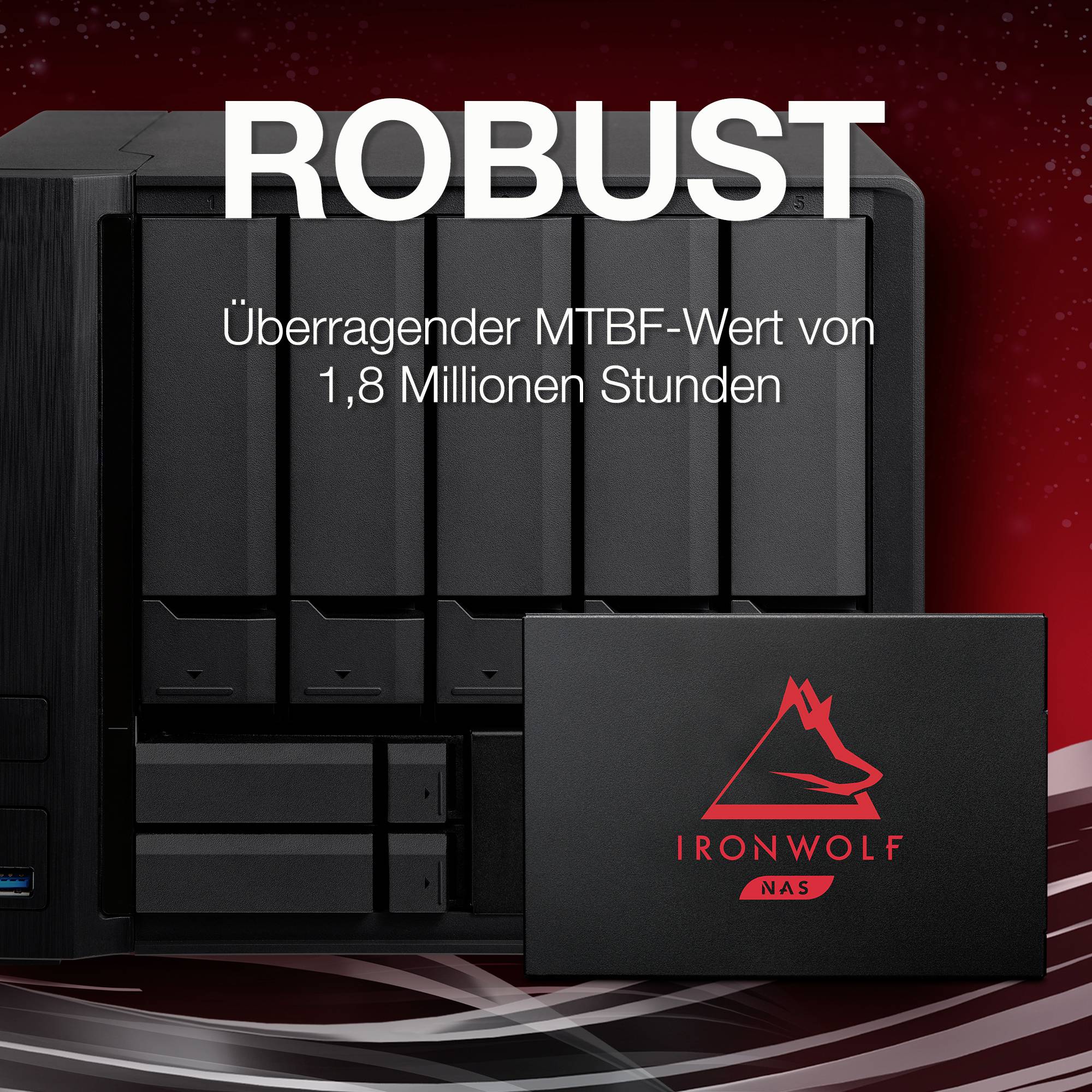 Seagate IronWolf® 125 500 GB 2.5" (6.35 cm) internal SSD SATA 6 Gbps Retail ZA500NM1A002-7