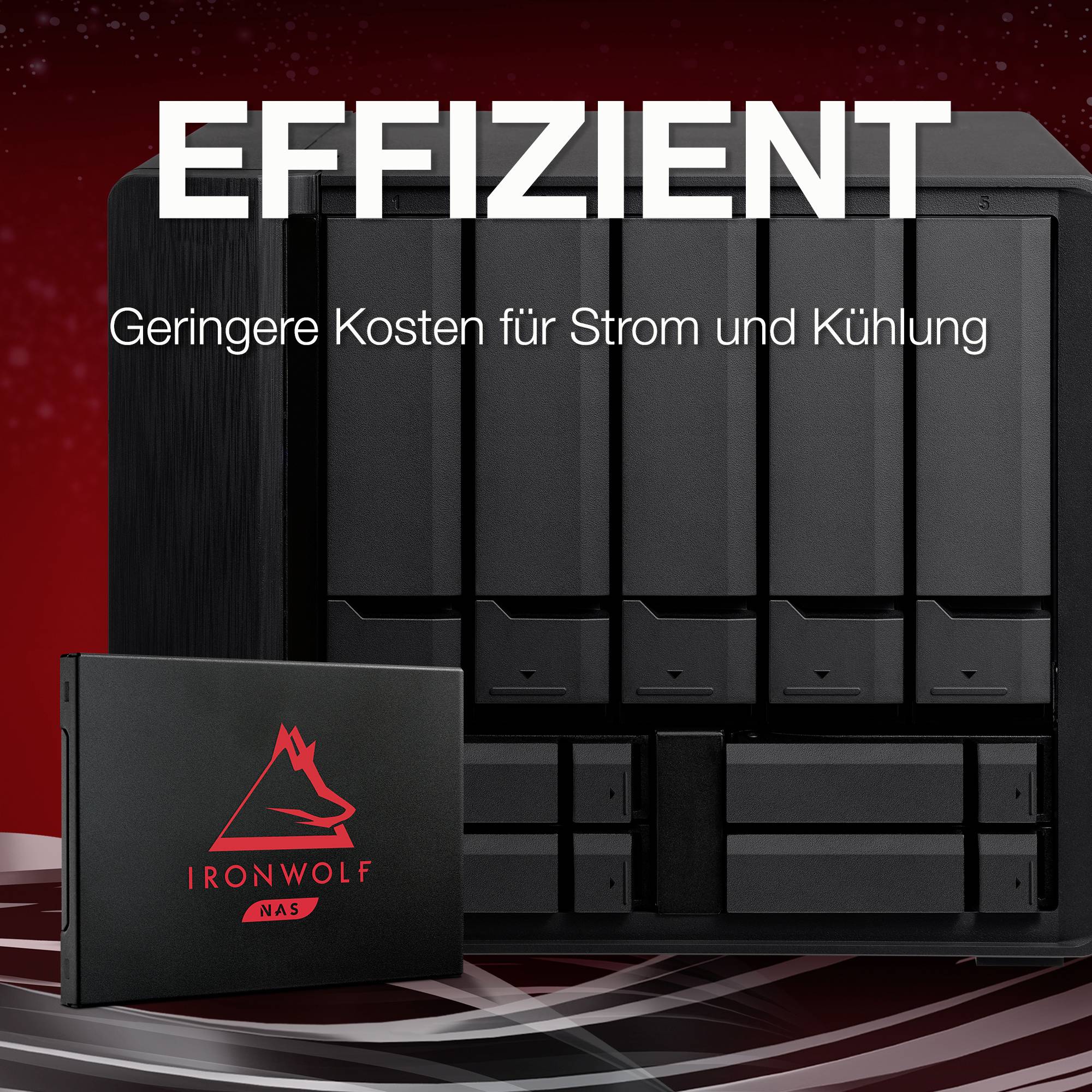 Seagate IronWolf® 125 500 GB 2.5" (6.35 cm) internal SSD SATA 6 Gbps Retail ZA500NM1A002-9