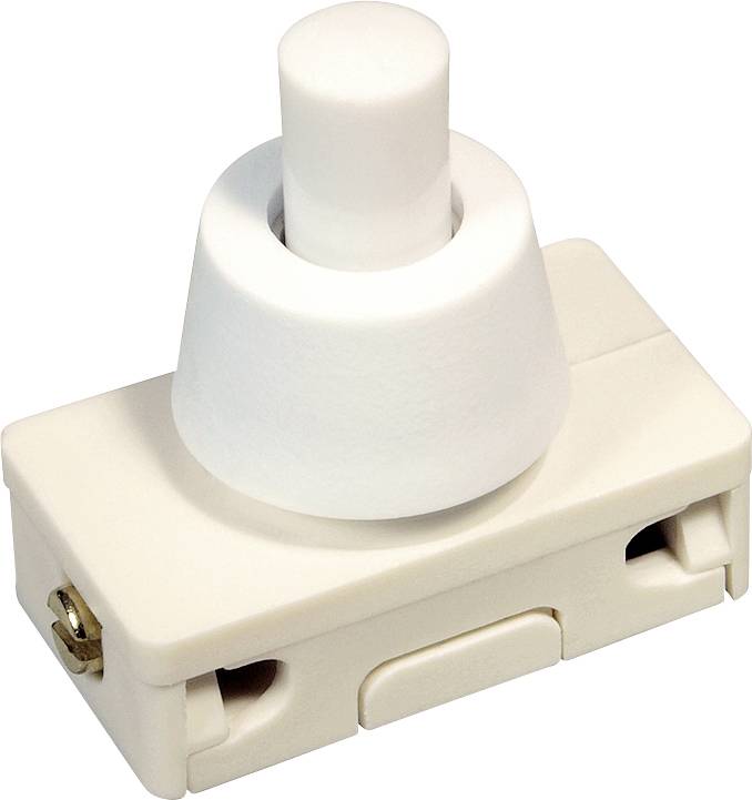 interBaer 3030-276.02 Pushbutton switch 250 V AC 2 A 1 x Off/On latch (L x W) 25 mm x 14 mm 1 pc(s)
