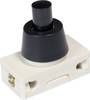 interBär Pushbutton switch 250 V AC 2 A 1 x Off/On latch (L x W) 25 mm x 14 mm 1 pc(s)