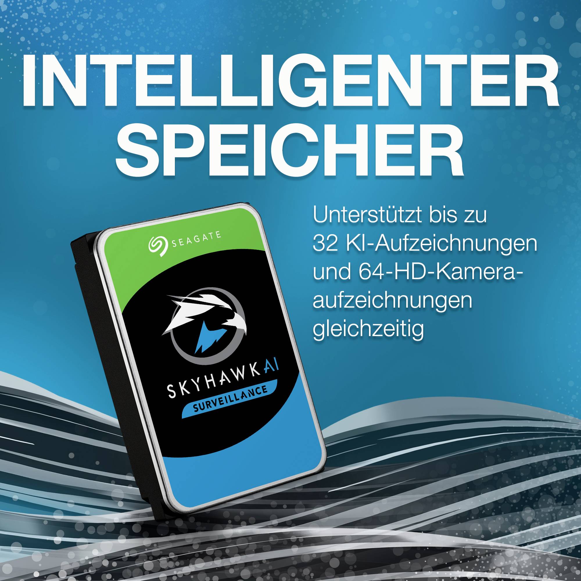 Seagate SkyHawk™ AI 12 TB 3.5" (8.9 cm) internal HDD SATA 6 Gbps ST12000VE001-4