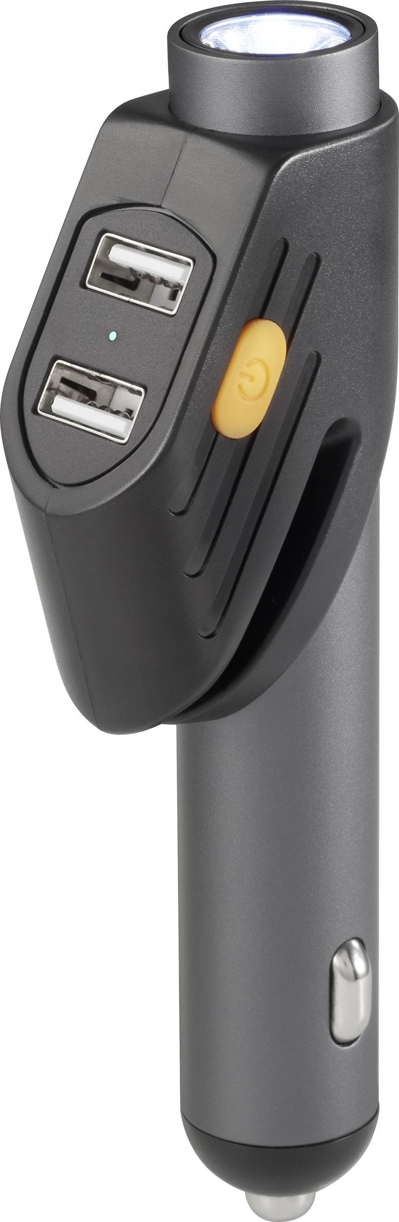 Basetech BT-2357759 BT99 Emergency hammer Seatbelt cutter, LED light Cars, HGVs, SUVs, Van, Camper vans, Bus (L x W x H) 128 x 24 x 45 mm 1 pc(s)