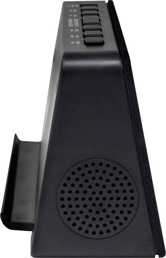 AIC WM3020i sw Radio alarm clock FM Alarm clock, Qi battery charger Black-6