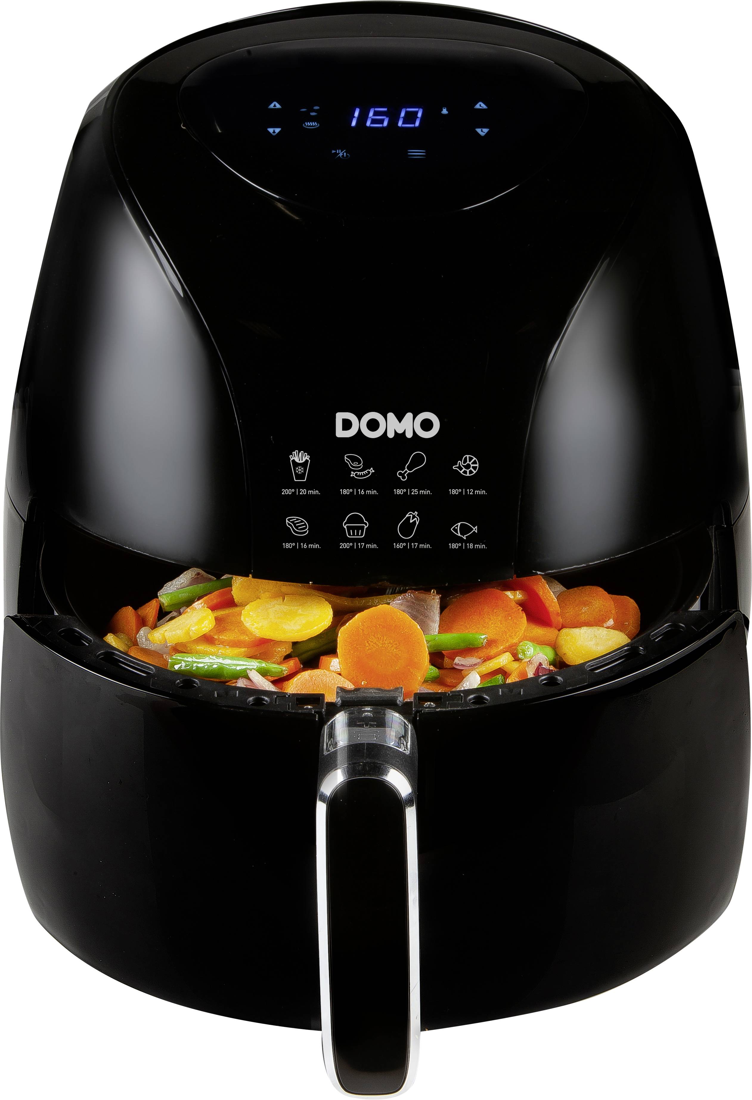 DOMO DO533FR Air fryer 2000 W Cool touch housing, Overheat protection, Non-stick coating, Timer function Black-6