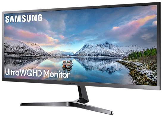 Samsung S34J550WQR LCD EEC F (A - G) 86.4 cm (34 inch) 3440 x 1440 p 21:9 4 ms HDMI™, DisplayPort, Headphone jack (3.5 m-7