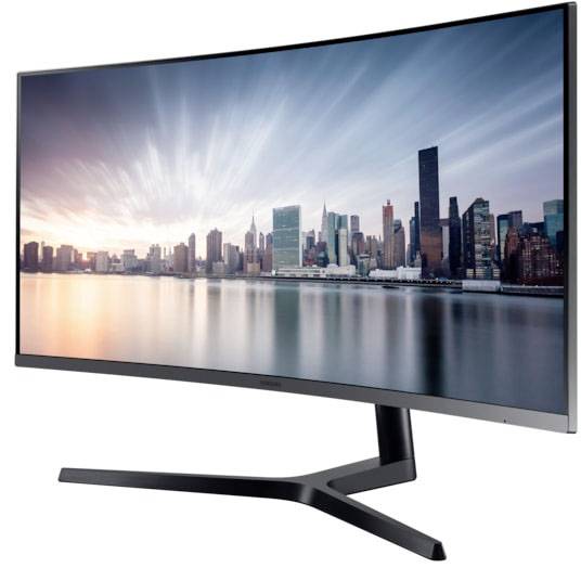 Samsung C34H890WGR LED 86.4 cm (34 inch) EEC G (A - G) 3440 x 1440 p UWQHD 4 ms HDMI™, DisplayPort, USB C®, USB A (USB 3-5