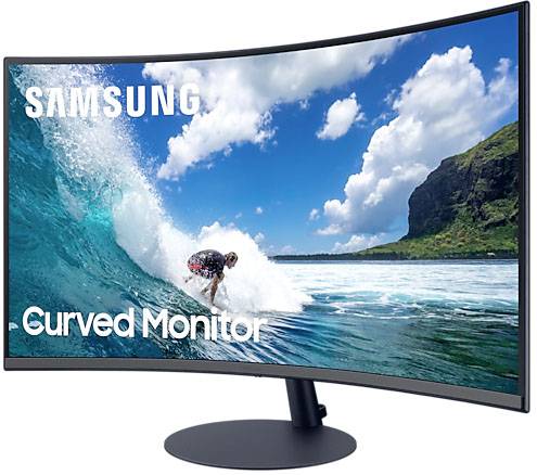 Samsung C27T550FDR Curved LCD EEC F (A - G) 68.6 cm (27 inch) 1920 x 1080 p 16:9 4 ms HDMI™, DisplayPort, VGA, Headphone-1