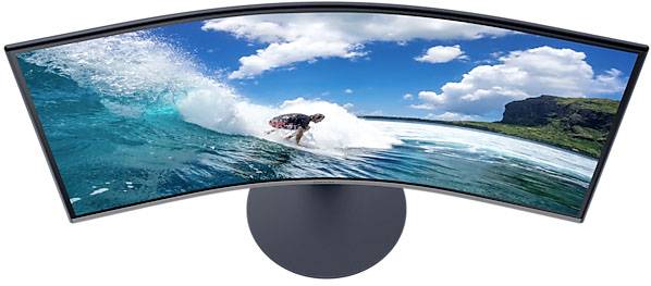 Samsung C27T550FDR Curved LCD EEC F (A - G) 68.6 cm (27 inch) 1920 x 1080 p 16:9 4 ms HDMI™, DisplayPort, VGA, Headphone-3