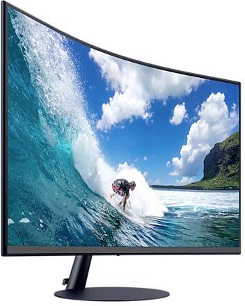 Samsung C27T550FDR Curved LCD EEC F (A - G) 68.6 cm (27 inch) 1920 x 1080 p 16:9 4 ms HDMI™, DisplayPort, VGA, Headphone-6