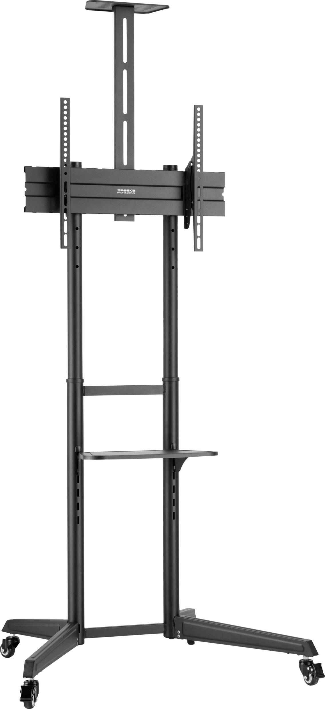 SpeaKa Professional TV trolley Height-adjustable 94,0 cm (37) - 177,8 cm (70) Floor stand, Tiltable